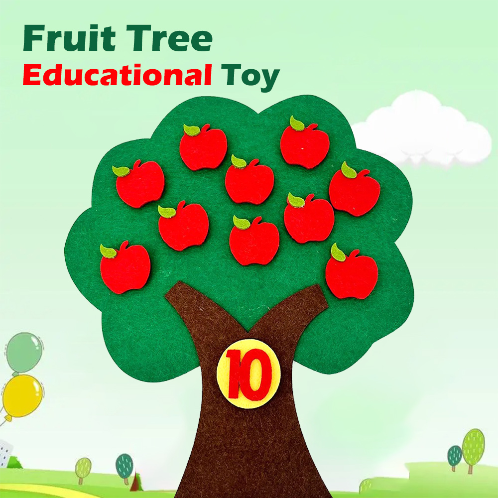 Kids Education Number - モンテッソーリ果樹カウントおもちゃ、数字合わせゲーム、幼児向け早期教育就学前数学学習感覚玩具