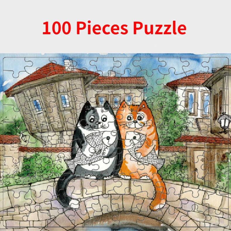 Human Body Puzzle - 大人と子供のための漫画のジグソーパズル,動物の絵を描く,減圧おもちゃ,子供のための教育ギフト,100個