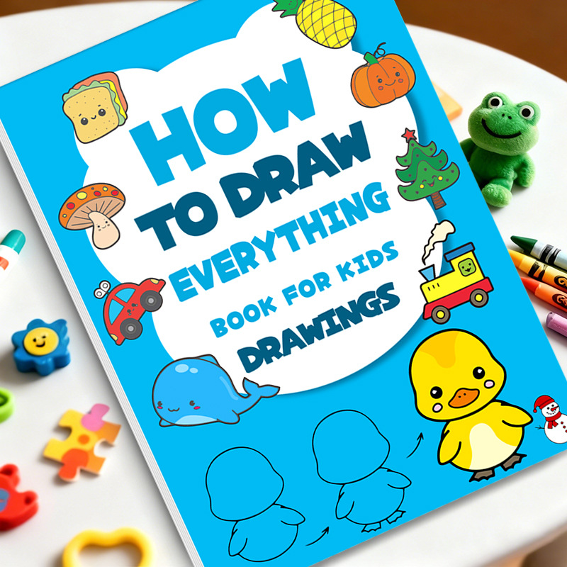 Kids Education Steps - 子供向けステップバイステップお絵かきブック すべての絵の描き方を学べる簡単チュートリアル 子供向けクリエイティブギフト 知育玩具