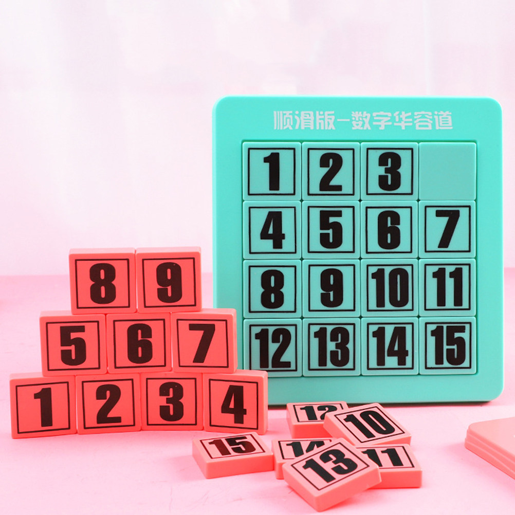 Kids Education Number - 1個入り、持ち運び可能な数字スライドパズル。子供向けの知育玩具として、数字を使った算数パズルとして活用できます。