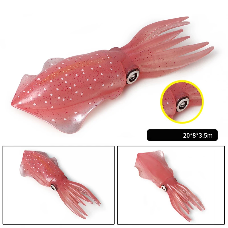 海の生物-子供のためのソフトイカタコモデル、アクションフィギ - Kids Education Tv Shows のレビューと価格