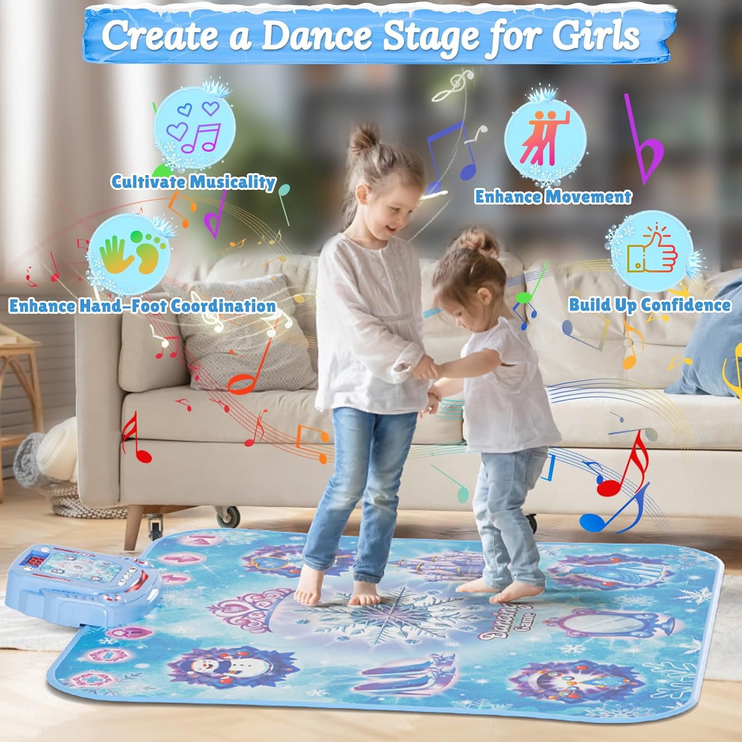 1個入り 8キー ワイヤレス Bluetooth ダンスマッ - Kids Education Phone のレビューと価格