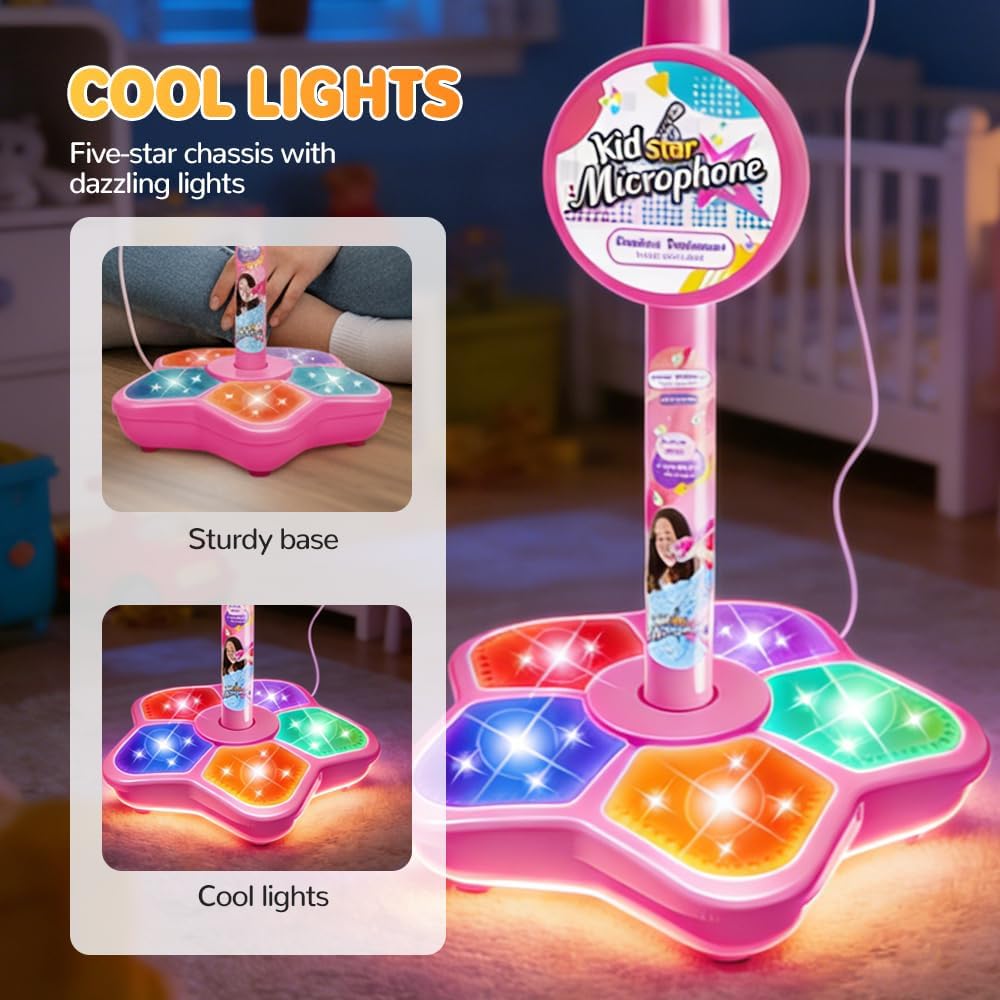 子供用マイクスタンドおもちゃポータブル子供用カラオケ電子耐久 - Kids Education Phone のレビューと価格
