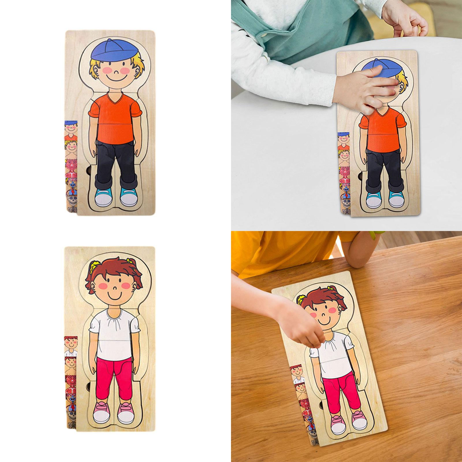 木製人体パズルおもちゃ 早期教育玩具 子供向け人体パーツパズ - Human Body Puzzle のレビューと価格