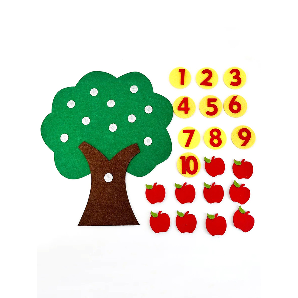 モンテッソーリ果樹カウントおもちゃ、数字合わせゲーム、幼児向 - Kids Education Number のレビューと価格