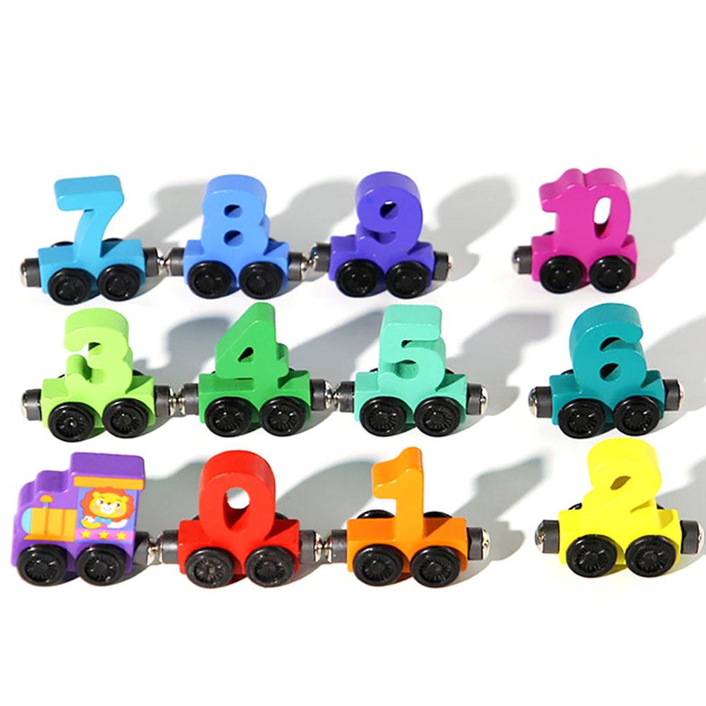 木製磁気数字列車セット子供のための早期学習教育玩具幼児のため - Kids Education Number のレビューと価格