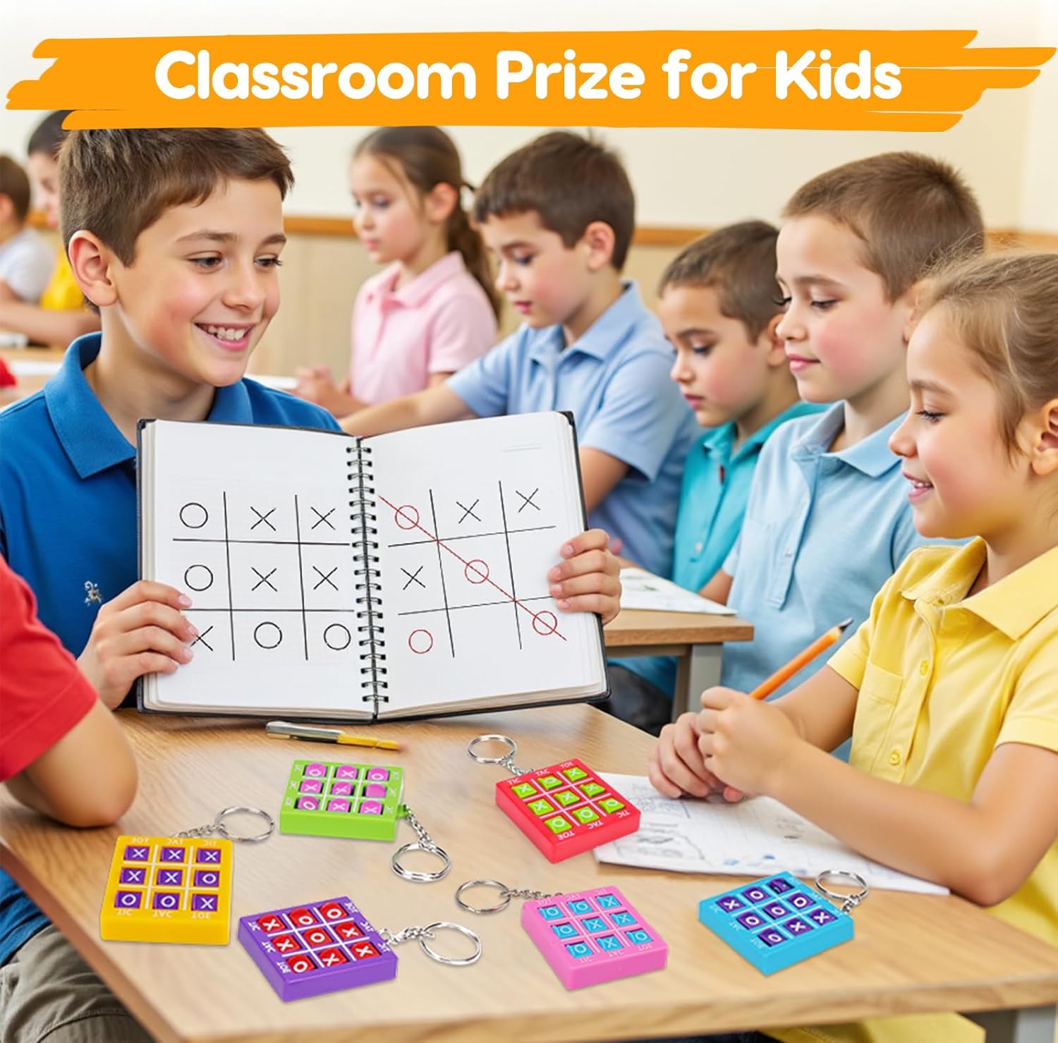 1/8個入り 三目並べゲーム 子供向け知育玩具 キーホルダー - Kids Education Number のレビューと価格