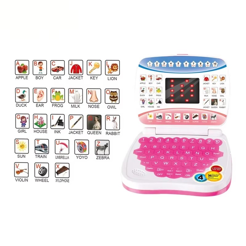 学習マシン ラップトップコンピュータ 子供用電子玩具 就学前 - Kids Educational Computer のレビューと価格
