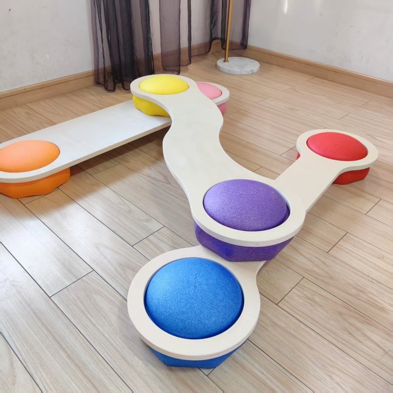 木製バランスビームステップストーン 感覚トレーニングおもちゃ - Kids Education Steps のレビューと価格