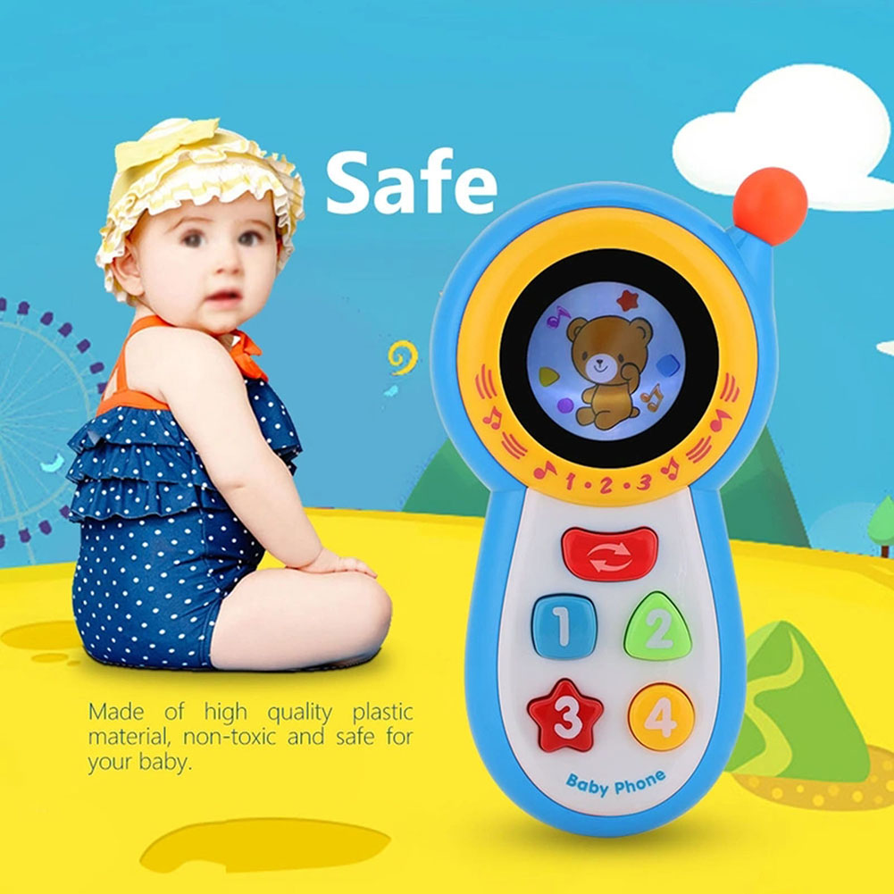 赤ちゃんと子供のための音と丸い鏡付きのパズル携帯電話のおもち - Kids Education Phone のレビューと価格