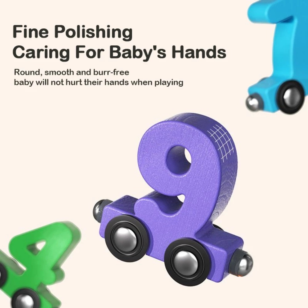 1セット 0-10 数字デジタル列車おもちゃ カラフルな磁気 - Kids Education Number のレビューと価格