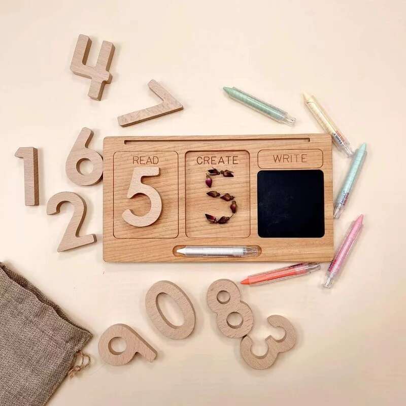 子供のためのモンテッソーリ学習タブレット,小さな数字のボード - Kids Education Number のレビューと価格