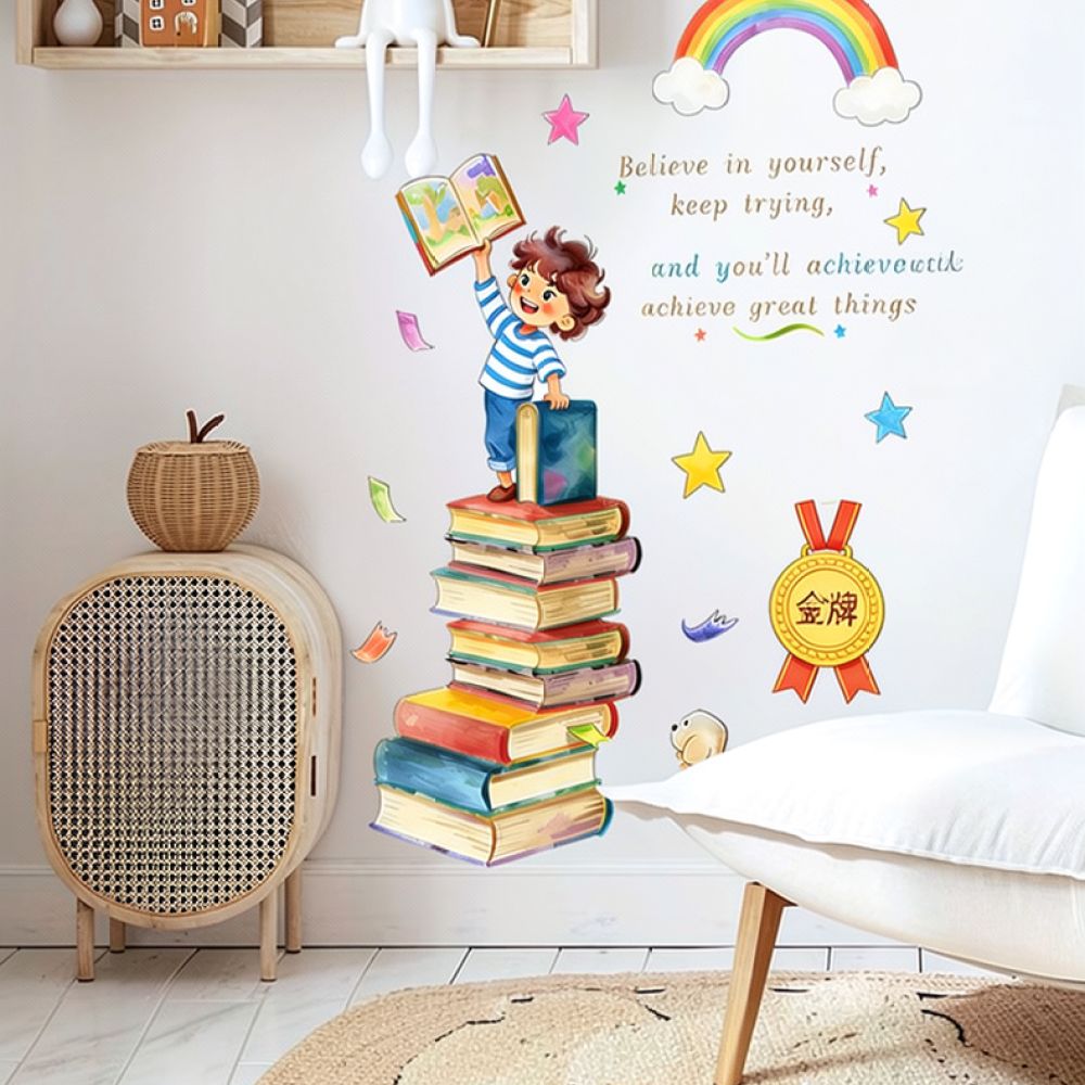 やる気を引き出す英語のフレーズが書かれたウォールステッカー。 - Inspirational Kids Education Quotes のレビューと価格