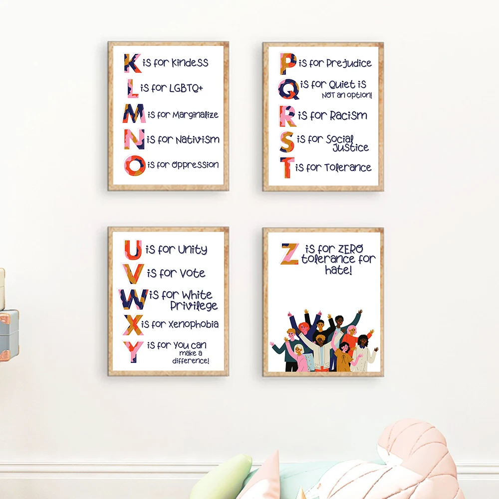 子供部屋のための引用プリント,教育用キャンバスの壁の装飾,黒 - Kids Education Quote のレビューと価格